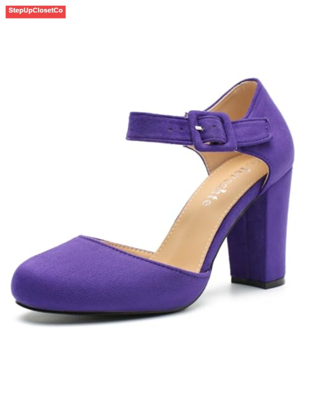 Women's Chunky Block Heel Mary Jane Pumps Ankle Strap Dress Shoes